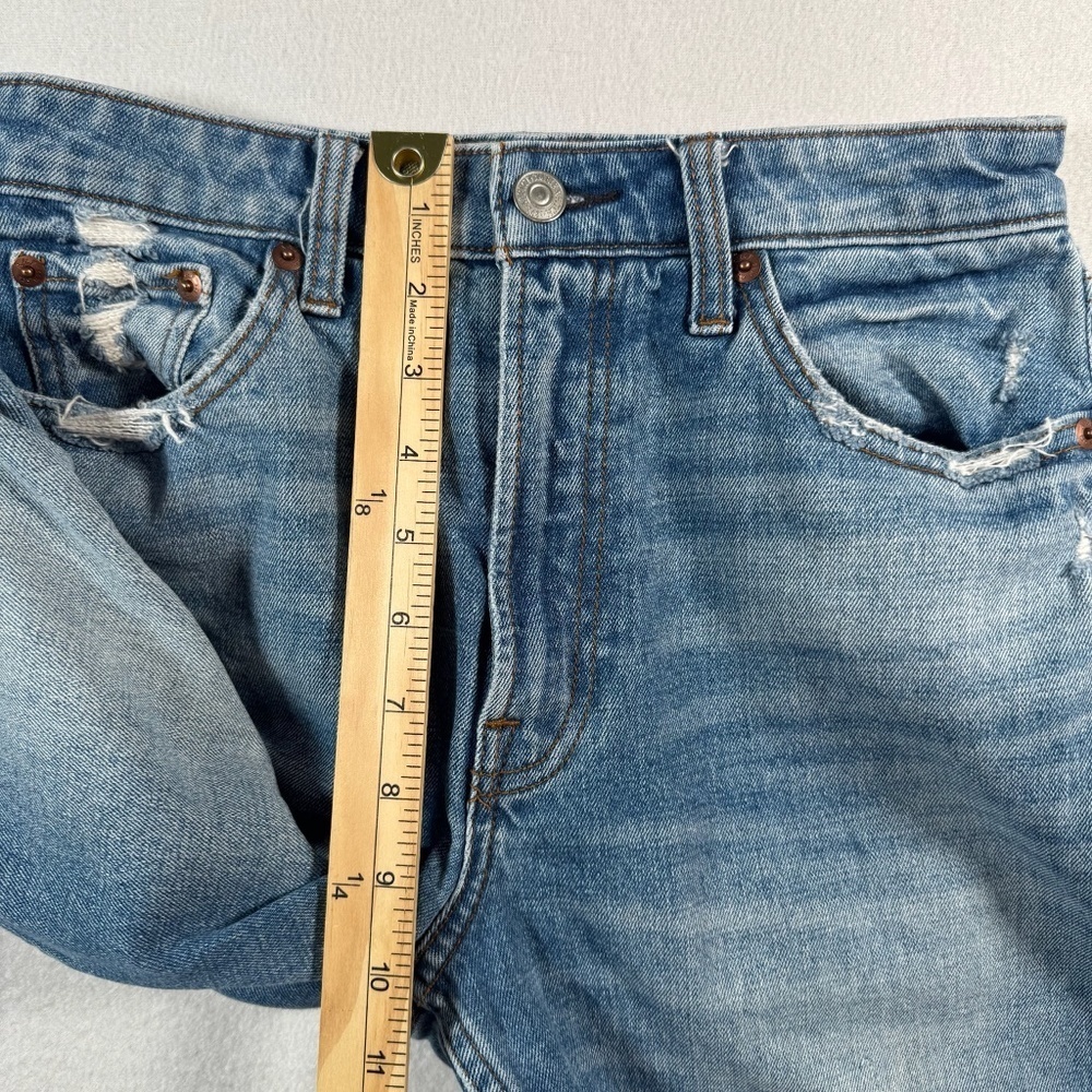 Abercrombie and Fitch Jeans Womens 26 Blue Simone High Rise Slim Straight - Picture 6 of 9